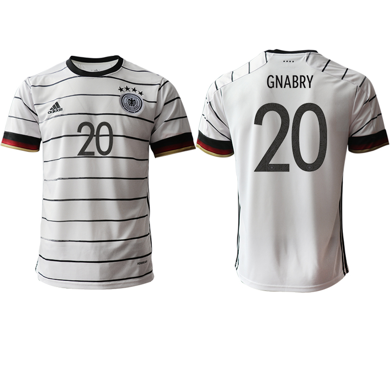 Men 2021 European Cup Germany home aaa version white #20 Soccer Jersey
